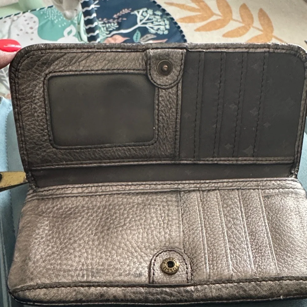 Fossil Bronze Zip Wallet